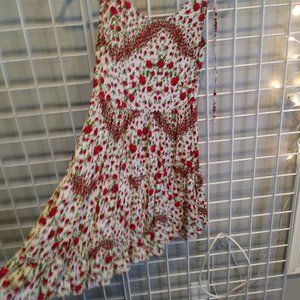 Rose printed dress